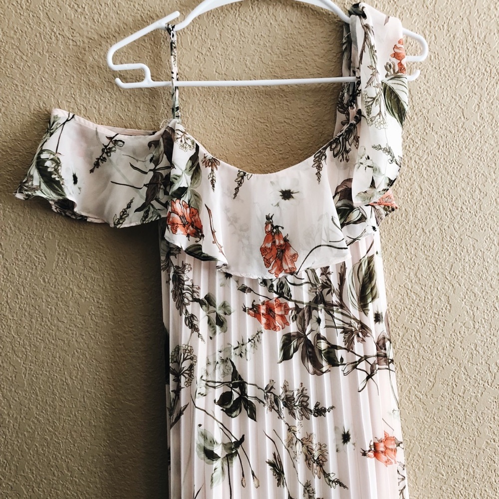 Blush pink Floral Premier Amour maxi dress